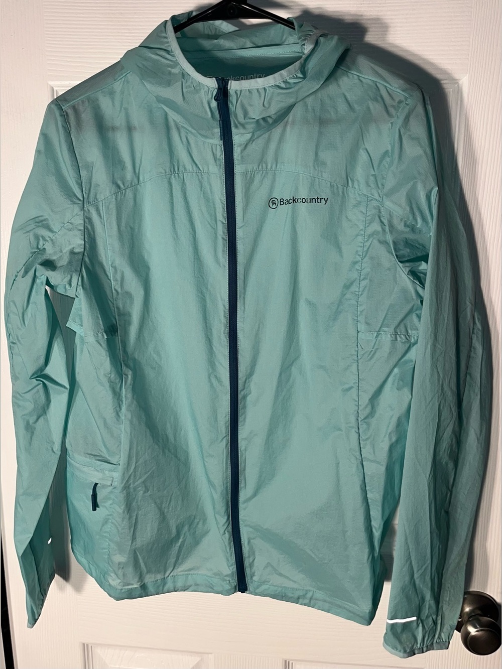 Women’s Backcountry Canyonlands  Lightweight Jacket Full Zip Large Blue Nylon